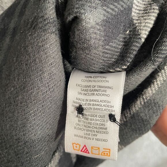 Wolverine Shirt Men's Medium Plaid Long Sleeve Button Down Green Pocket - Picture 7 of 10